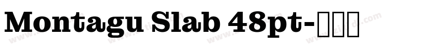 Montagu Slab 48pt字体转换